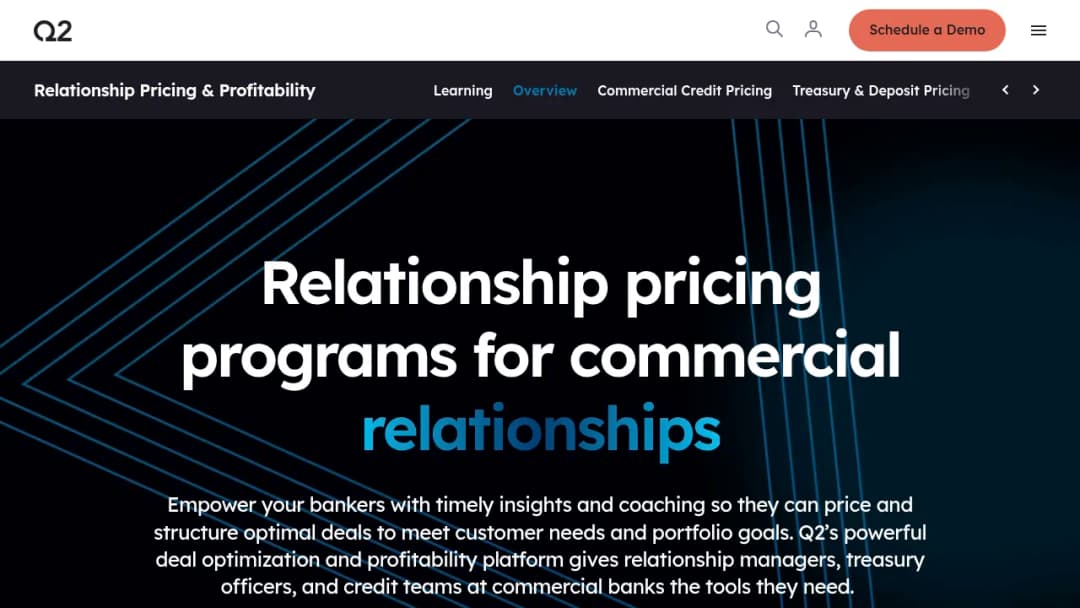 Q2 Relationship Pricing & Profitability screenshot