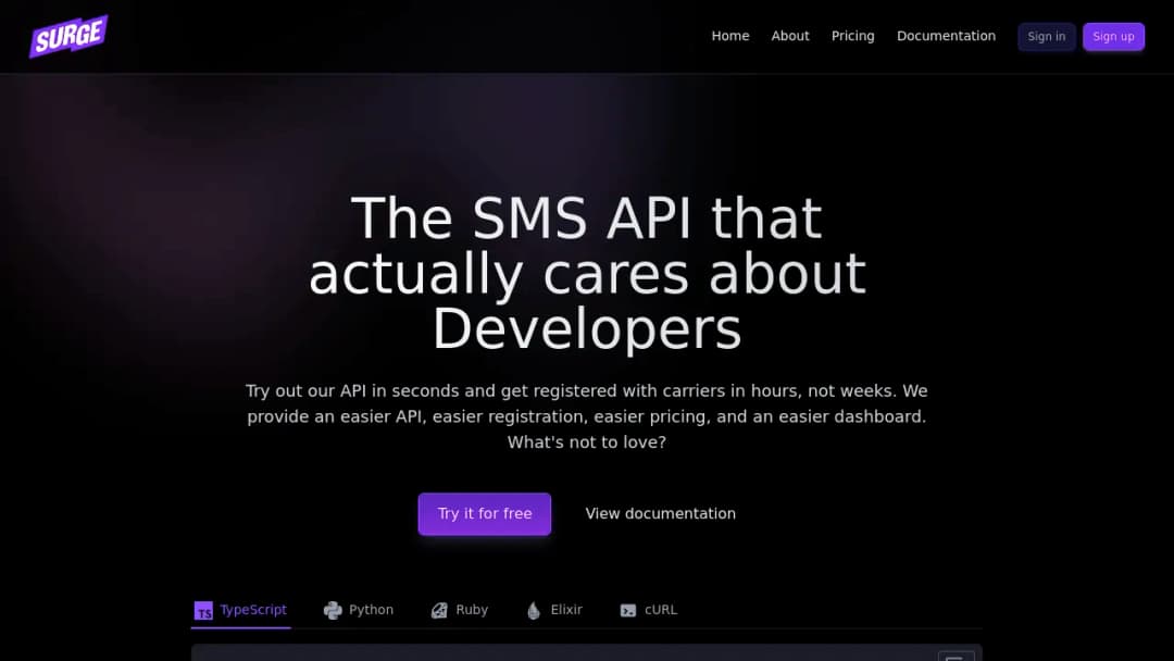 Surge screenshot