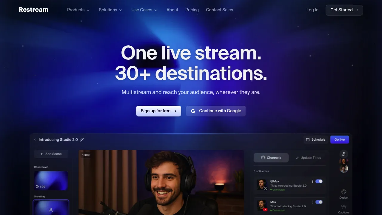 Restream screenshot