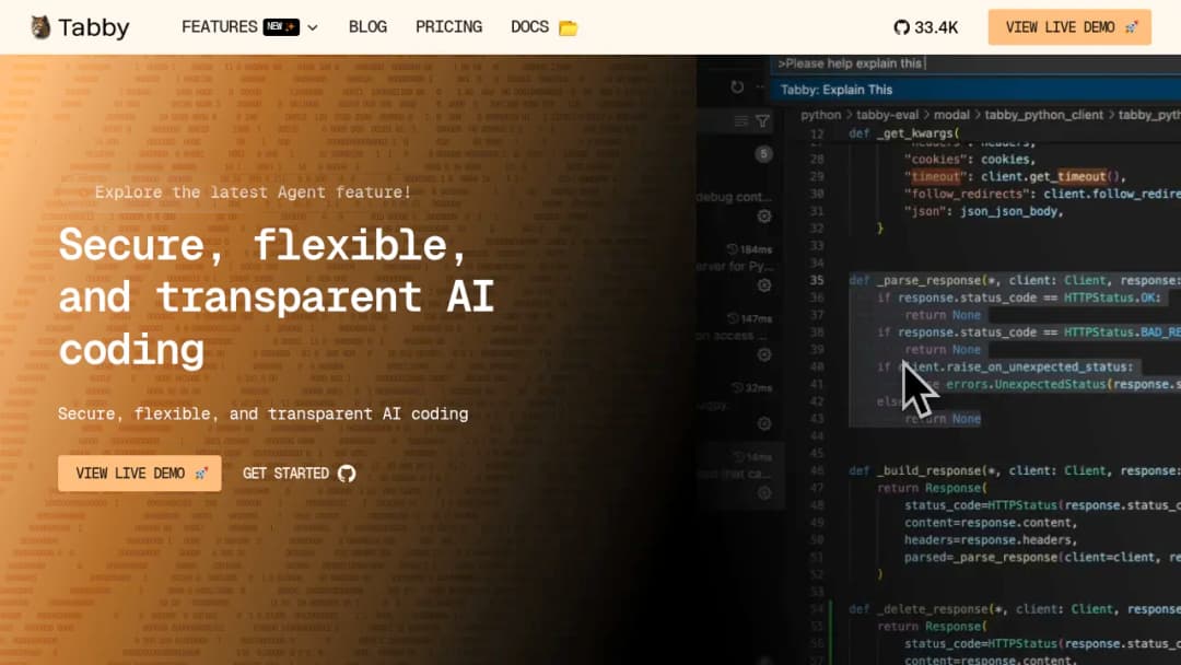 TabbyML screenshot