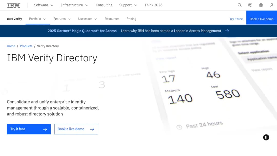IBM Verify Directory screenshot
