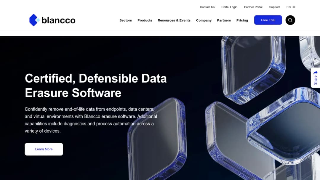 Blancco Technology Group screenshot