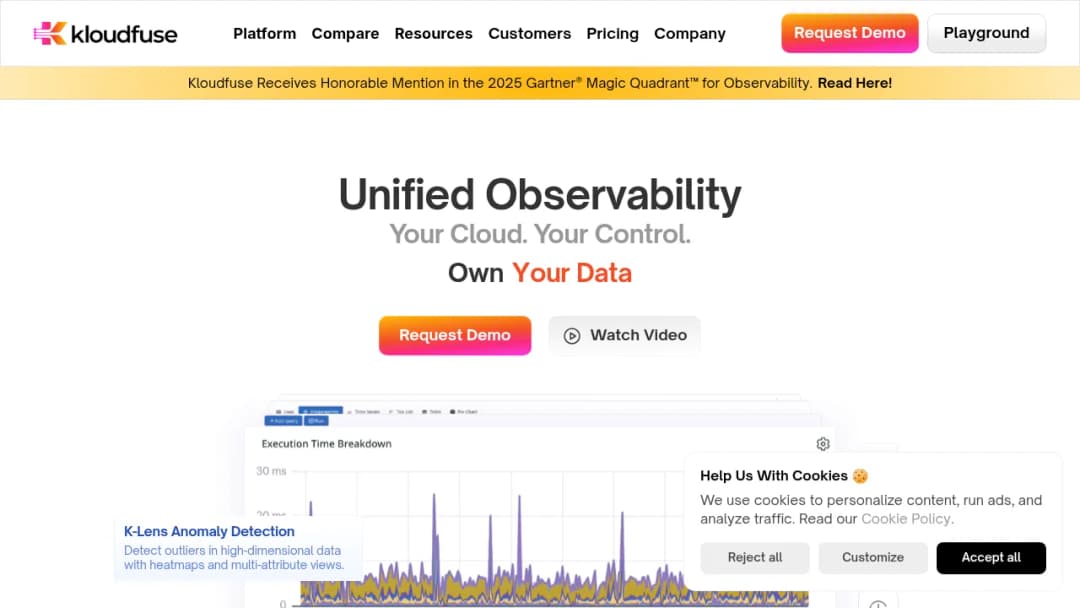 Kloudfuse screenshot