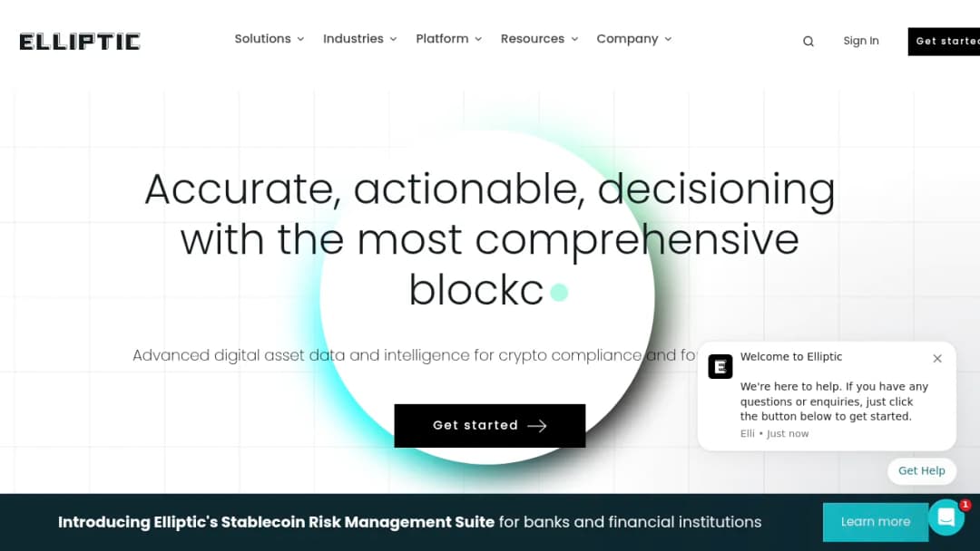 Elliptic screenshot