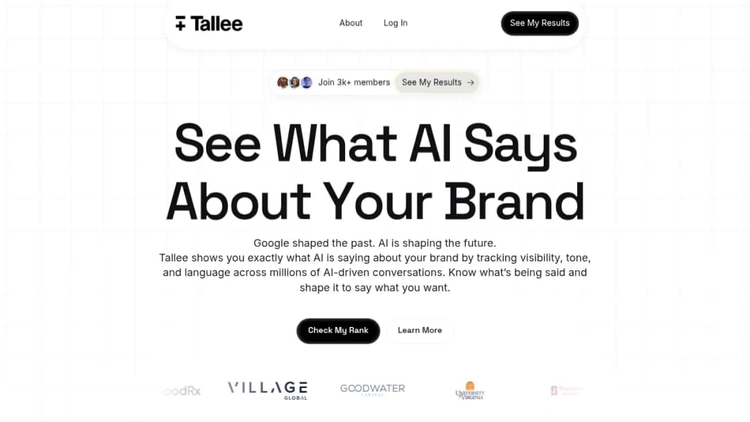 Tallee screenshot
