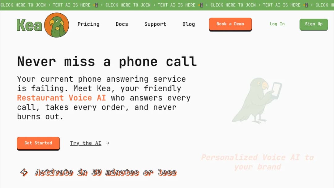 Kea screenshot