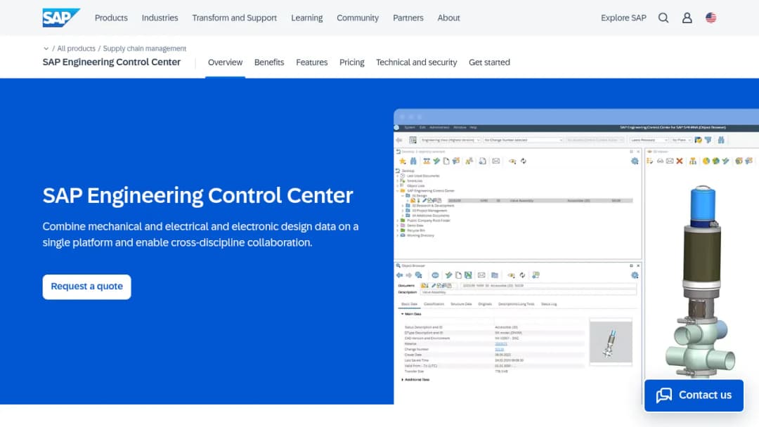 SAP Engineering Control Center screenshot
