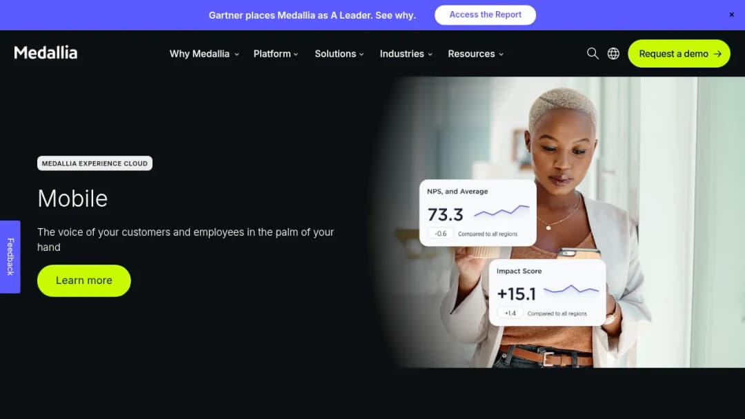 Medallia Mobile screenshot
