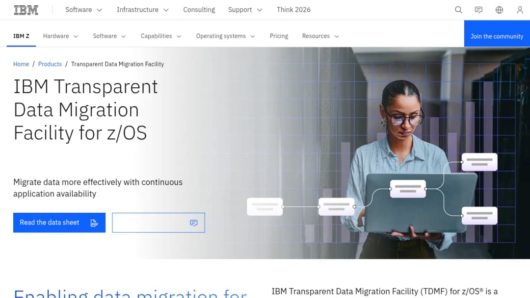 IBM Transparent Data Migration Facility screenshot