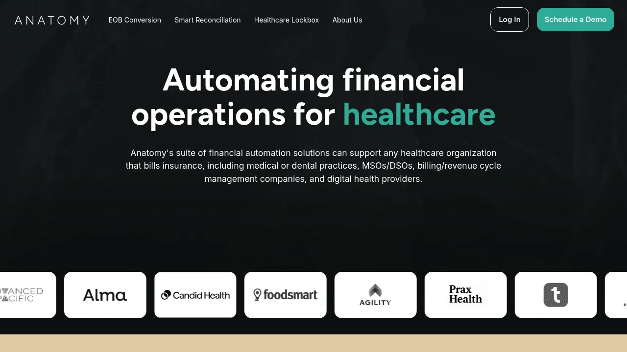 Anatomy Financial screenshot