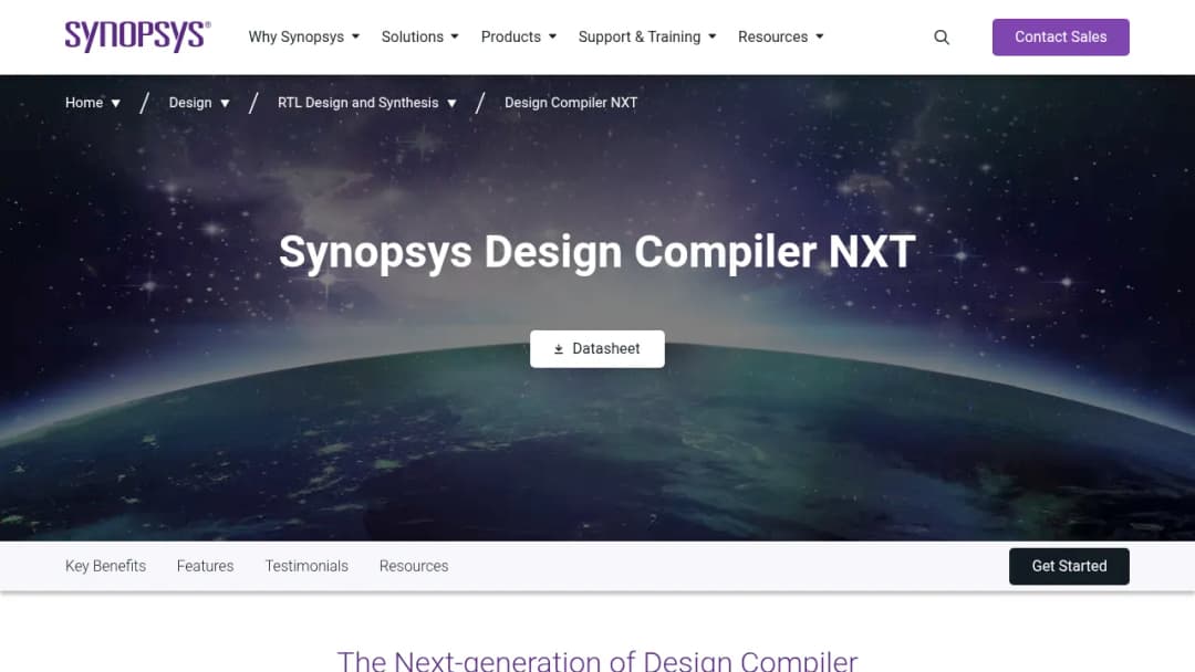 Synopsys Design Compiler NXT screenshot