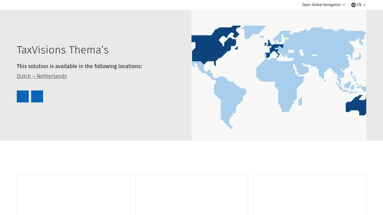 Wolters Kluwer TaxVisions Thema’s screenshot