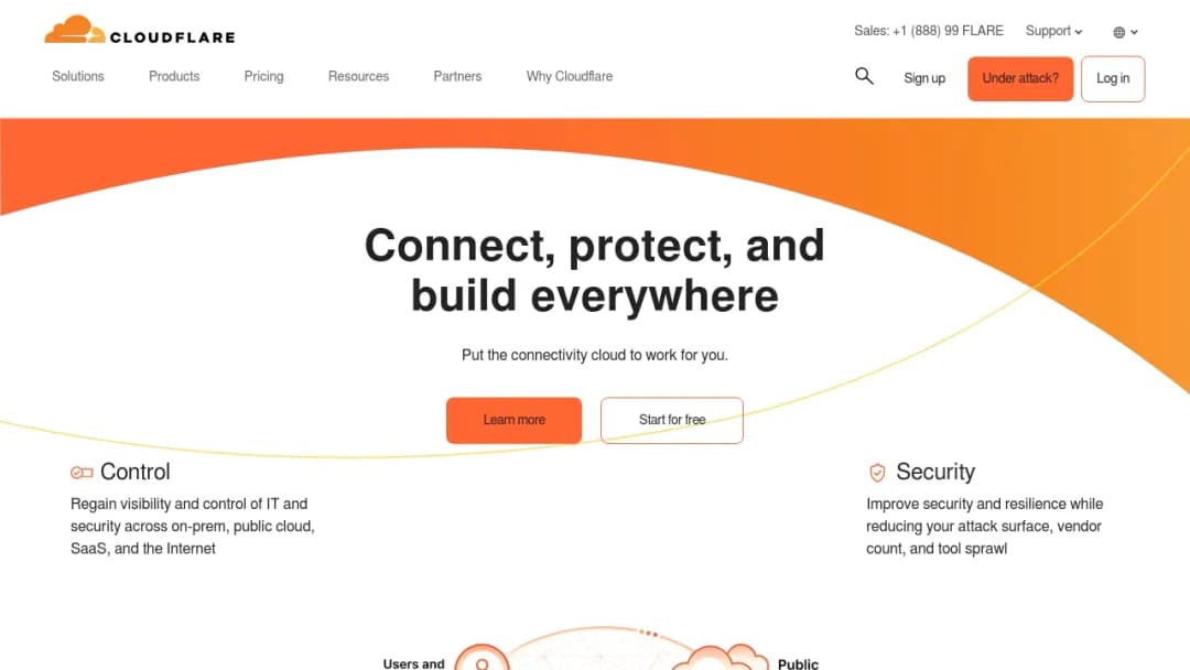 Cloudflare screenshot
