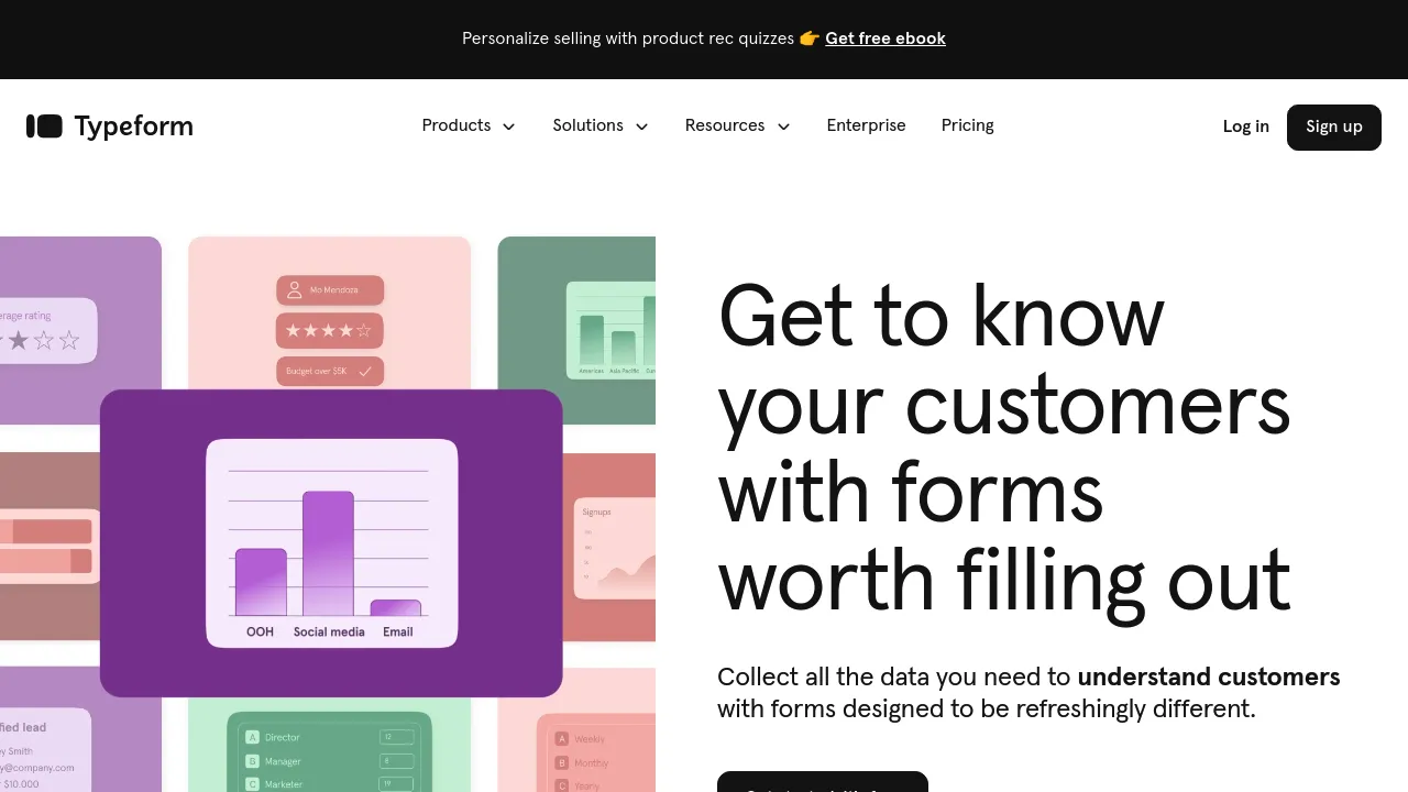 Typeform screenshot
