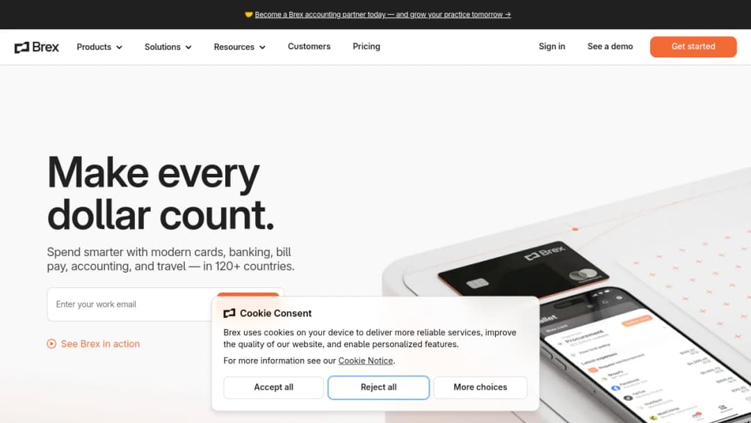 Brex screenshot