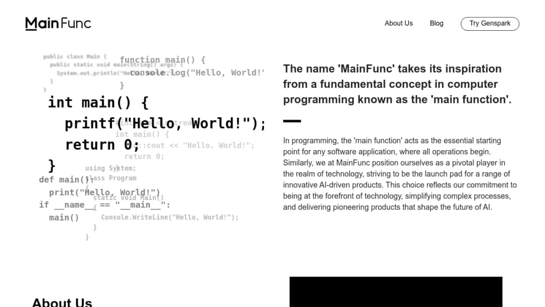 MainFunc screenshot