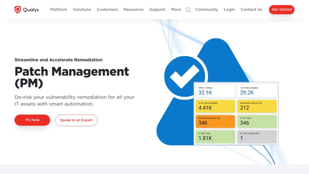 Qualys Patch Management screenshot