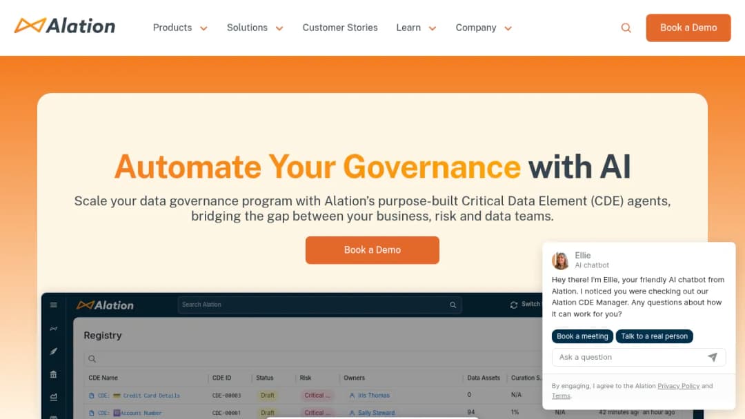 Alation CDE Manager screenshot