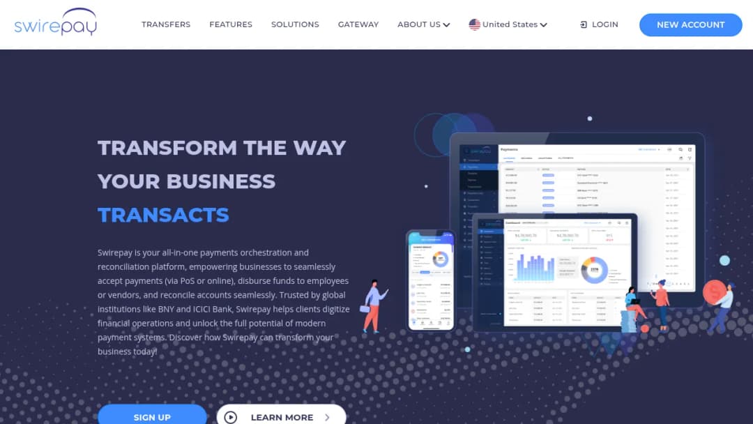 Swirepay screenshot