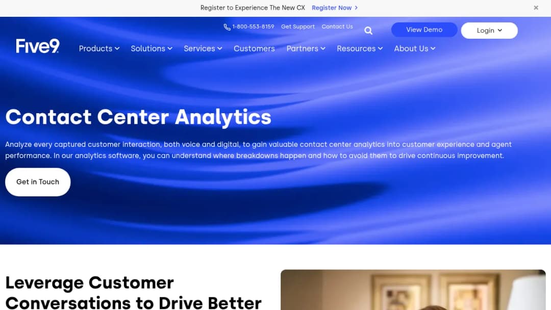 Five9 Interaction Analytics screenshot