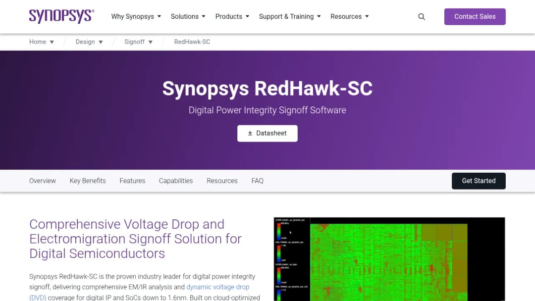 Synopsys RedHawk-SC screenshot