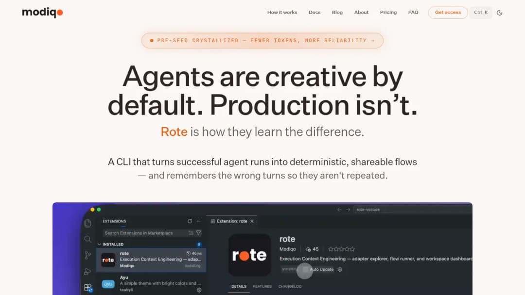Modiqo screenshot