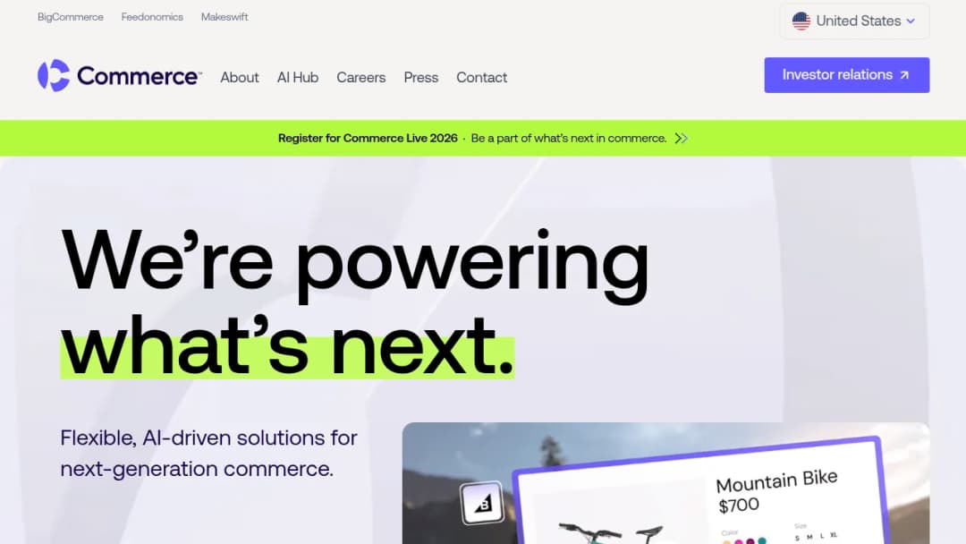Commerce.com screenshot