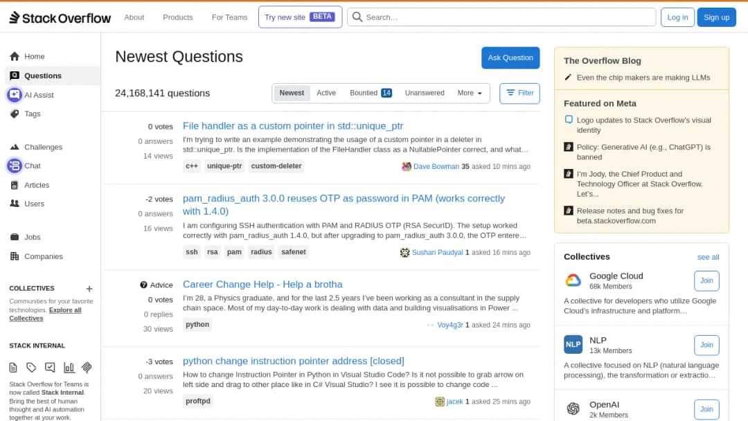 Stack Overflow screenshot