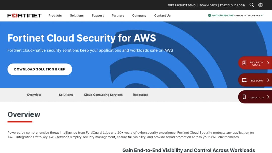 Fortinet AWS screenshot