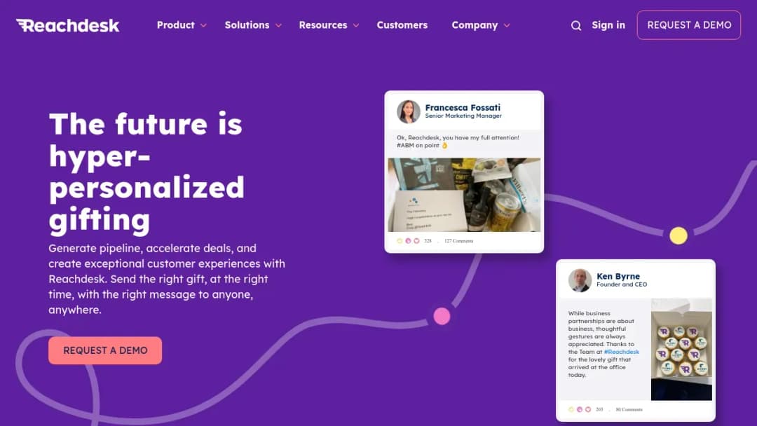 Reachdesk screenshot