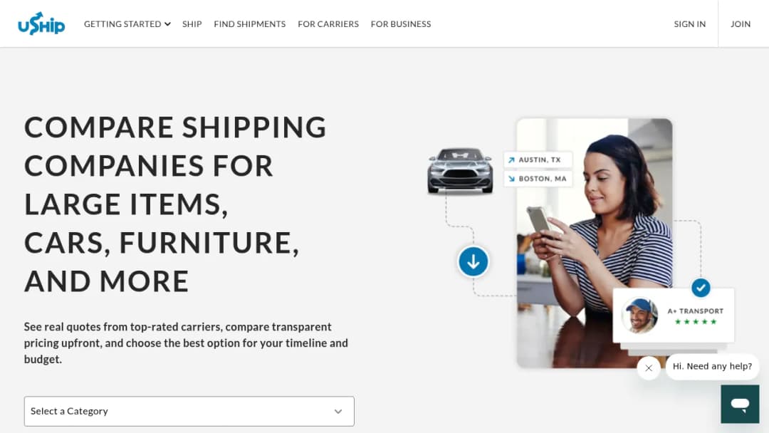 uShip screenshot