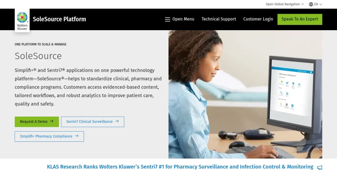 Wolters Kluwer SoleSource® screenshot