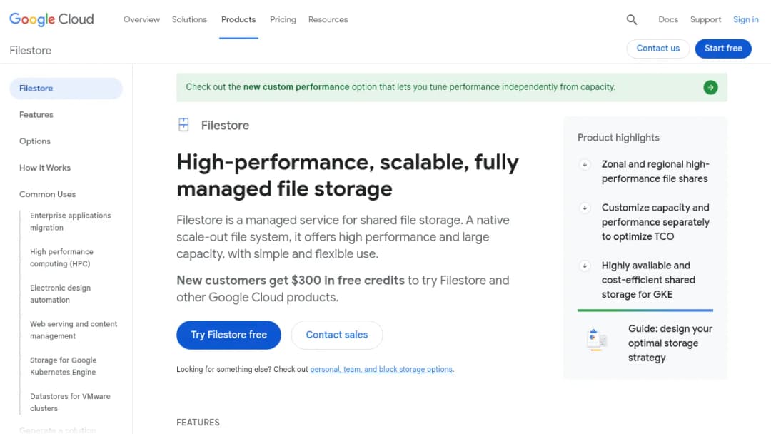 Filestore screenshot