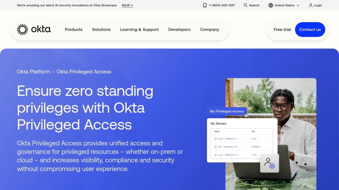 Okta Privileged Access screenshot