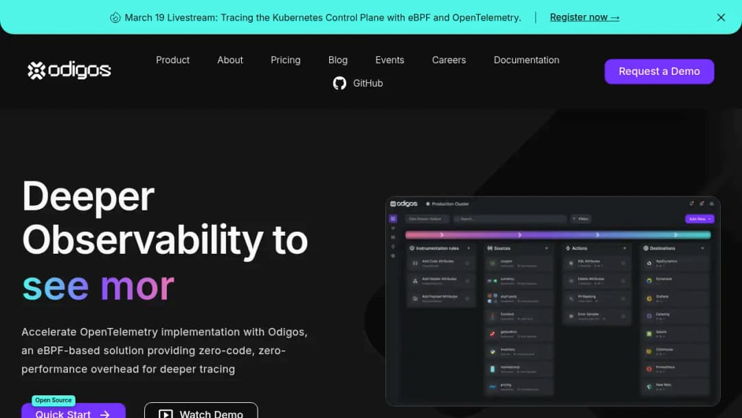 Odigos screenshot