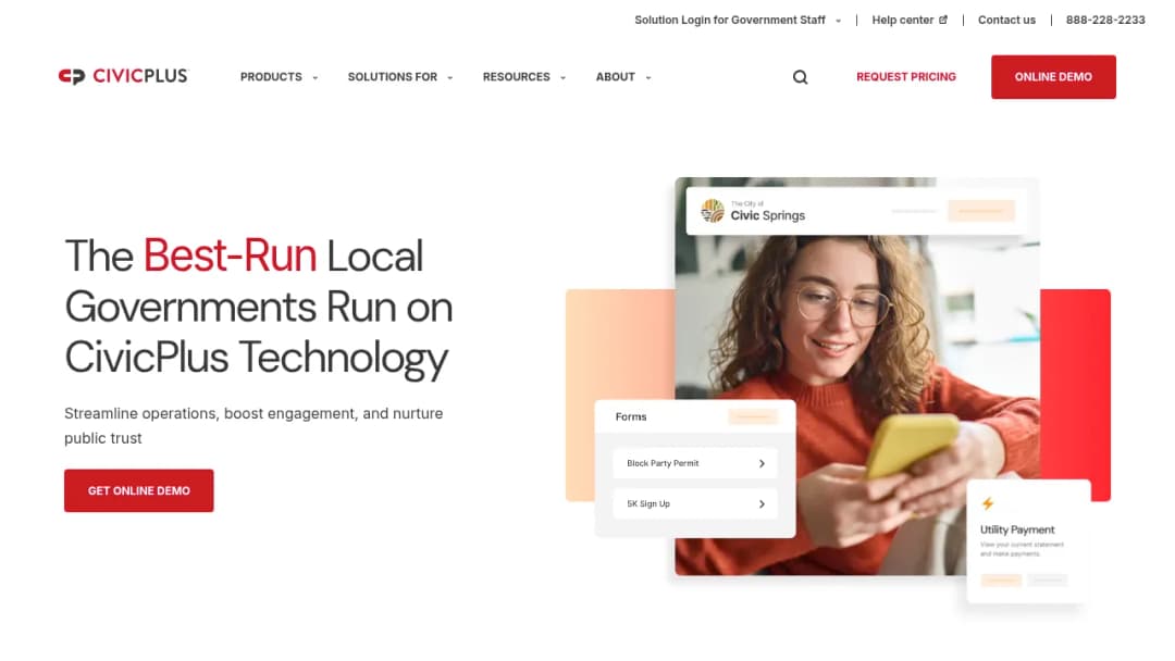 CivicPlus screenshot