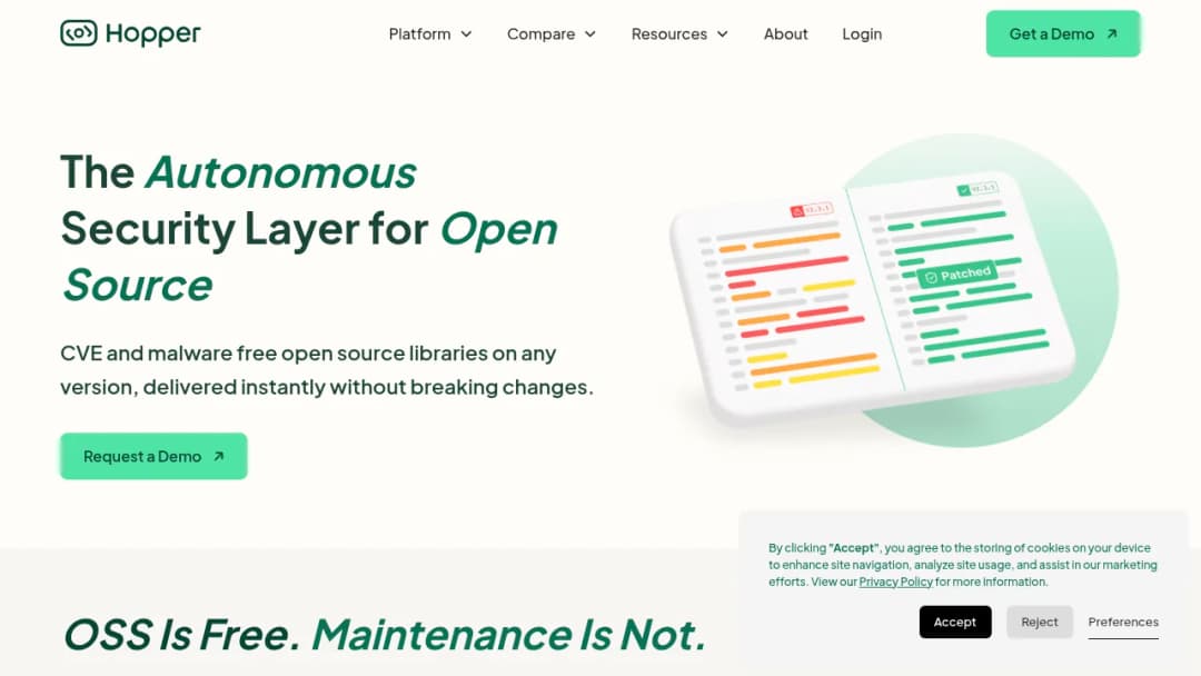 Hopper Security screenshot