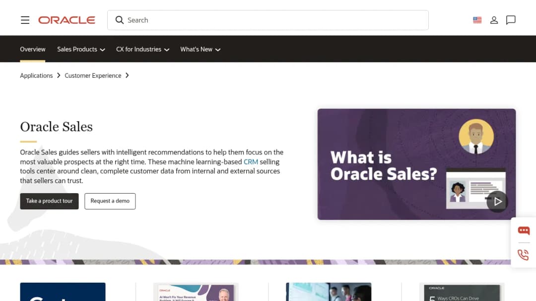 Oracle Sales screenshot
