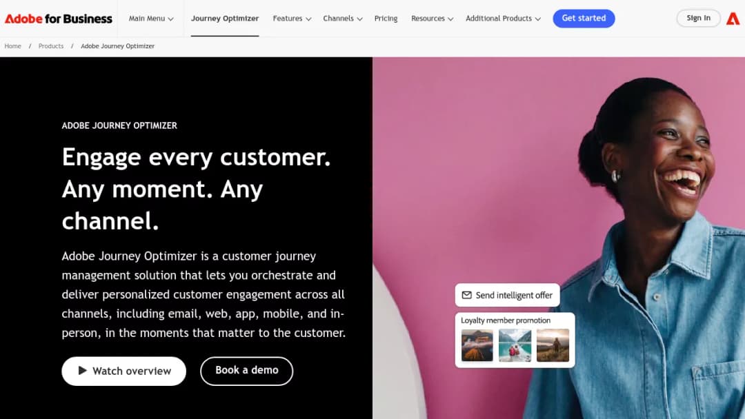Adobe Journey Optimizer screenshot