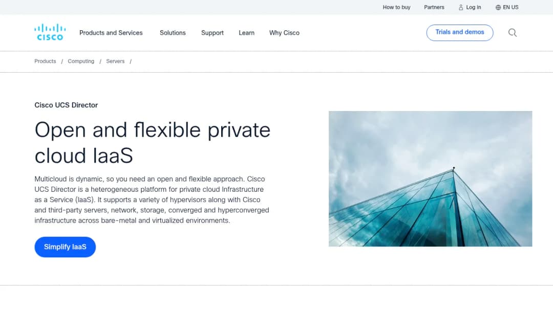 Cisco UCS Director screenshot