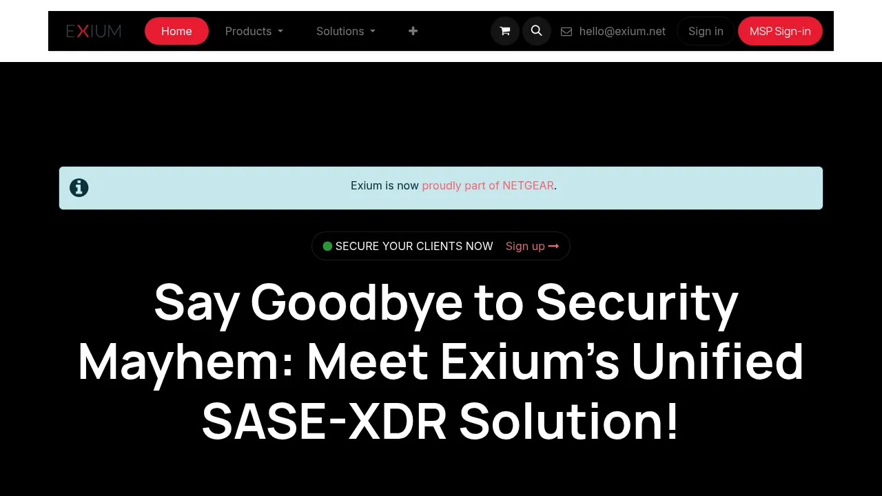 Exium screenshot