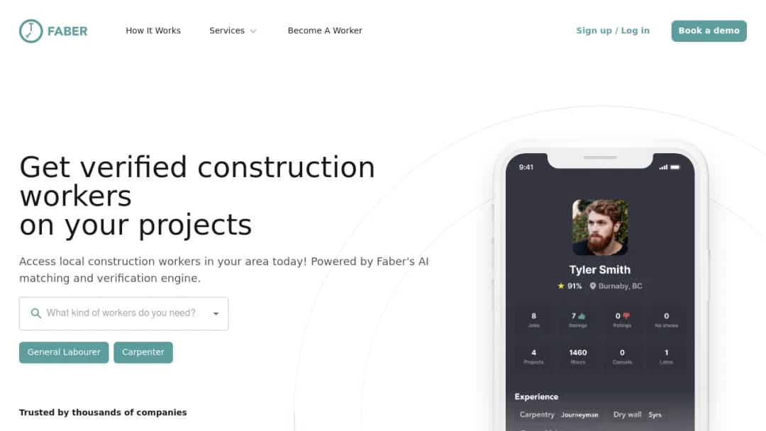 Faber Technologies screenshot