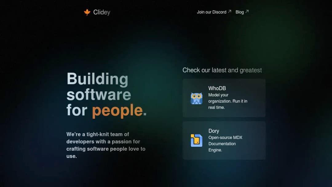 Clidey screenshot