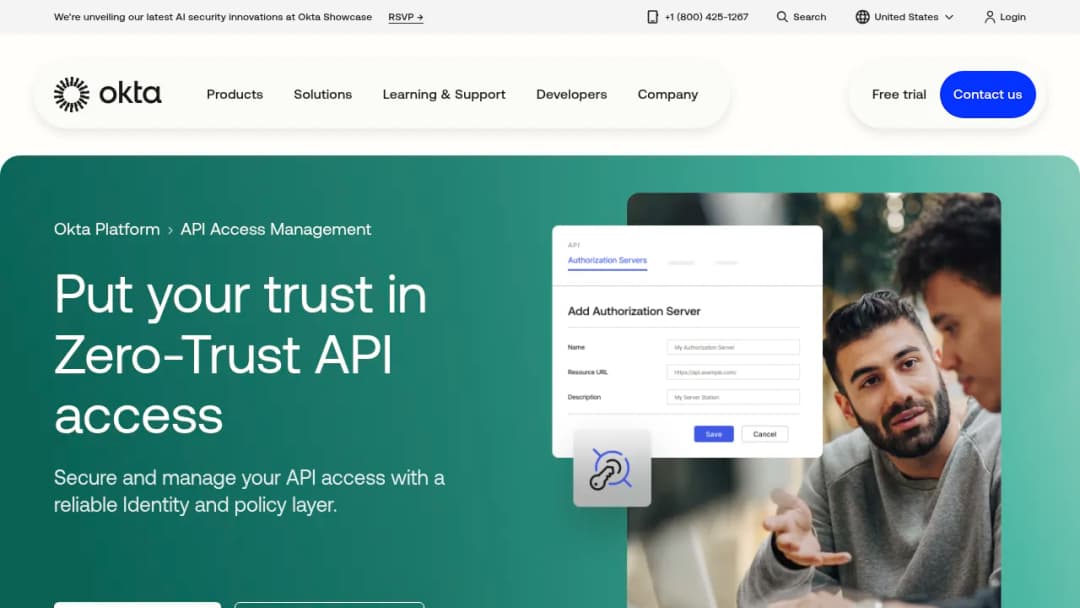 Okta API Access Management screenshot