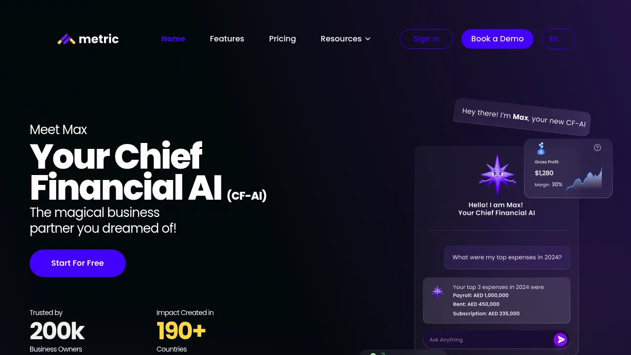 Metric - Max CF-AI screenshot