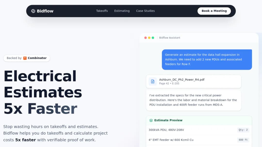 Bidflow screenshot