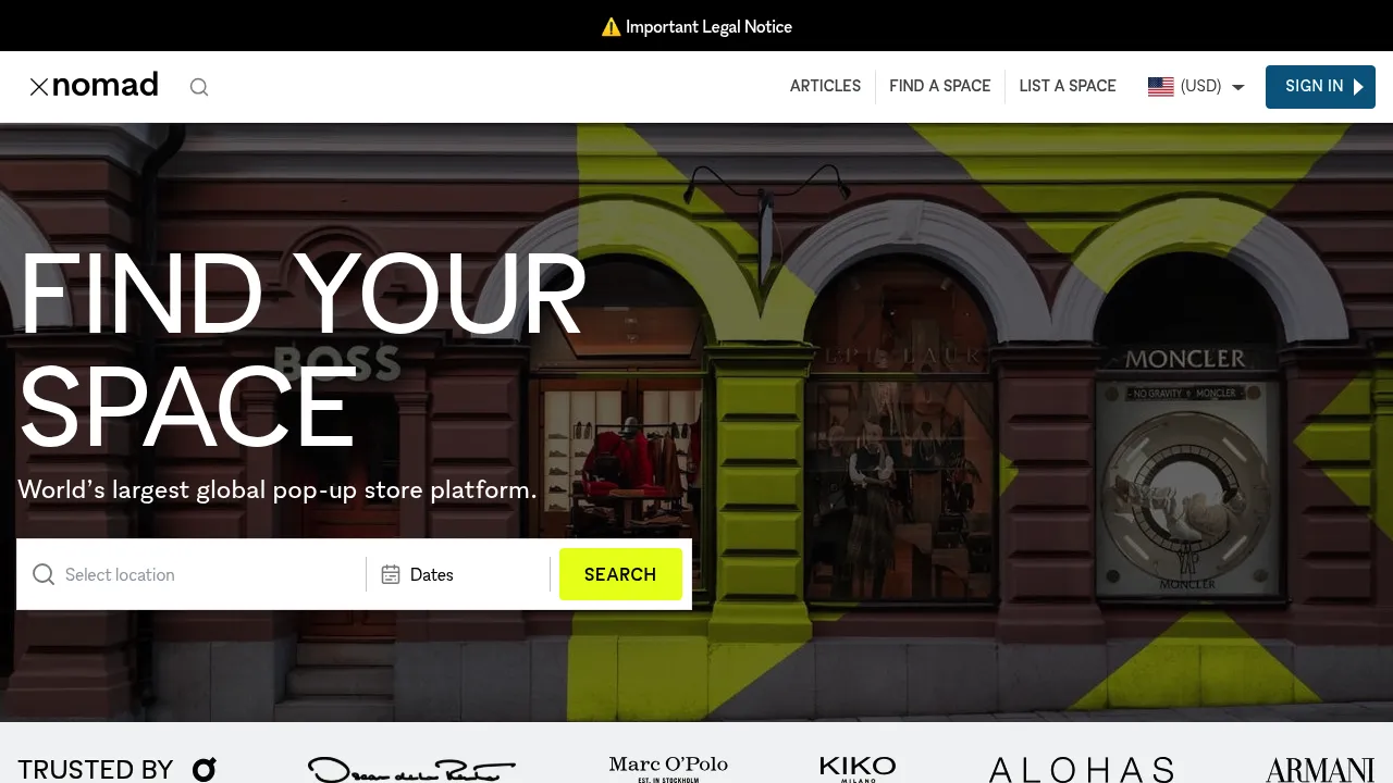 Nomadic Retail screenshot