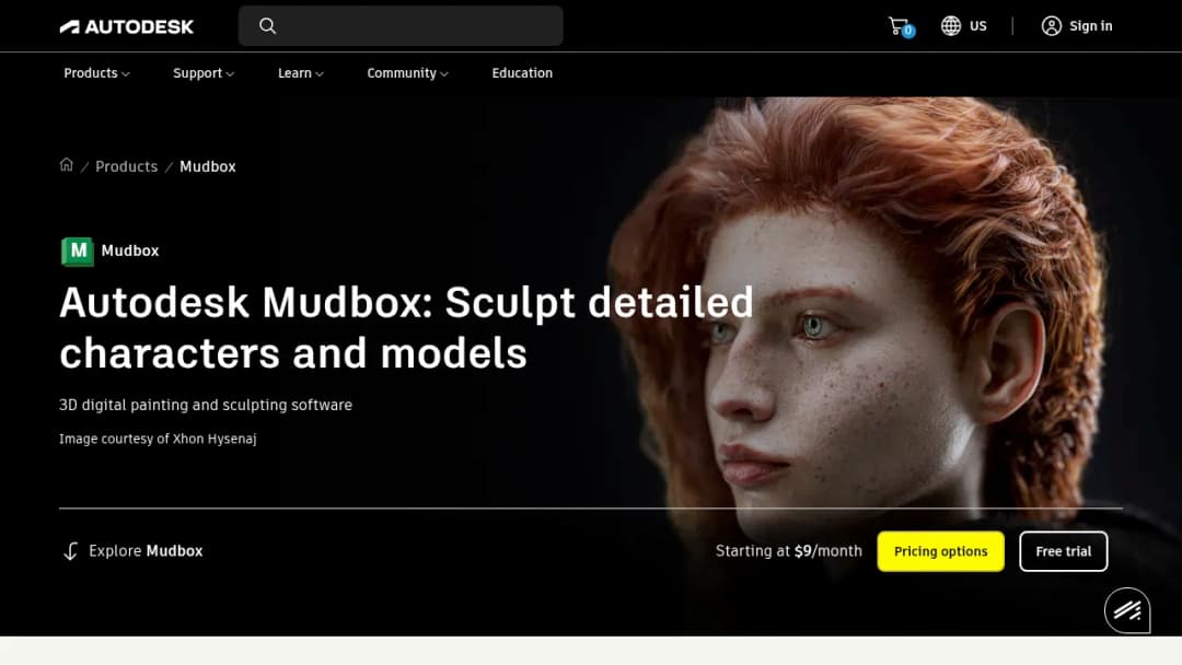 Autodesk Mudbox screenshot