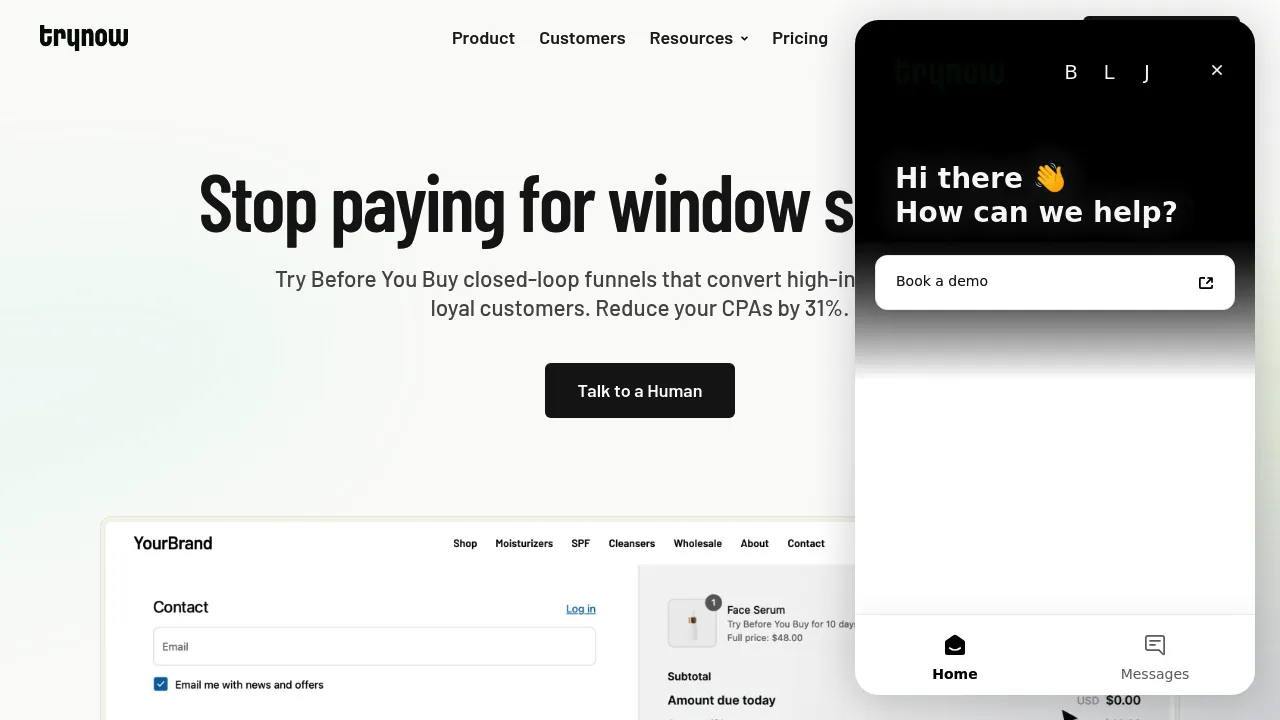 Trynow screenshot