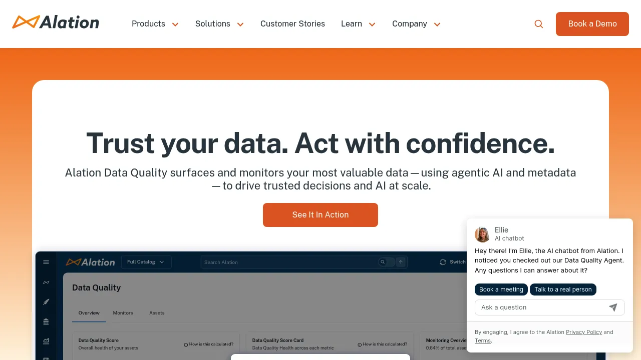 Alation Data Quality Agent screenshot